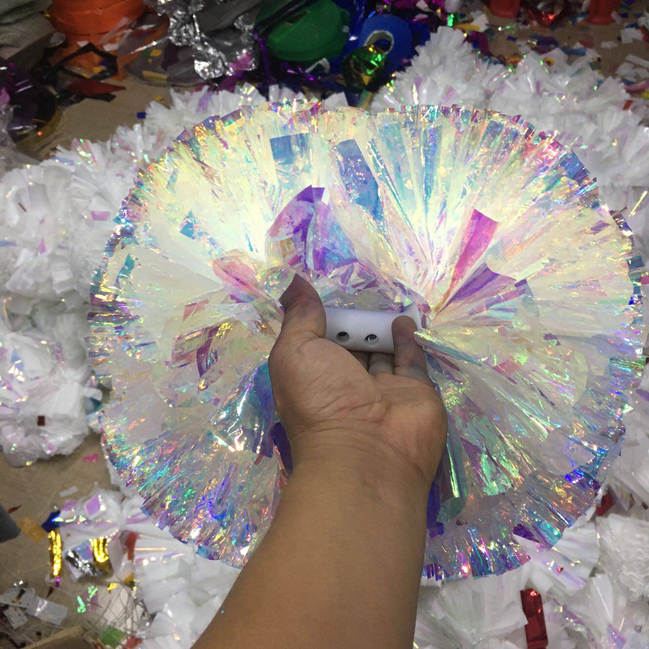 Competition performance colorful handle cheerleading children's cheerleading hand flower cheerleading flower ball sports meeting children holding flowers