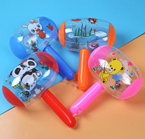 PVC childrens cartoon hot-selling toy inflatable small hammer pinching gift with bell inflatable hammer