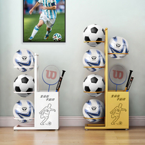Football basketball storage frame indoor childrens home ball rack holder school kindergarten display display storage rack