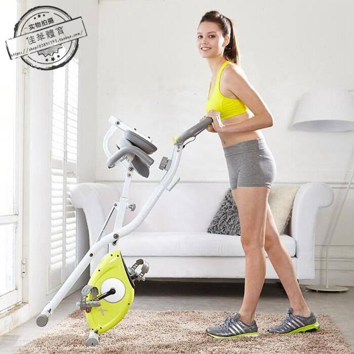 Korea X bike Home fitness bike Mute magnetron bicycle Foldable spinning bike Aerobic exercise