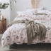 phong cách nước gia đình Mỹ bốn bông doanh nghiệp giường giường bông trải giường đơn giản nhỏ ký túc xá hoa ba mảnh chăn - Bộ đồ giường bốn mảnh Bộ đồ giường bốn mảnh
