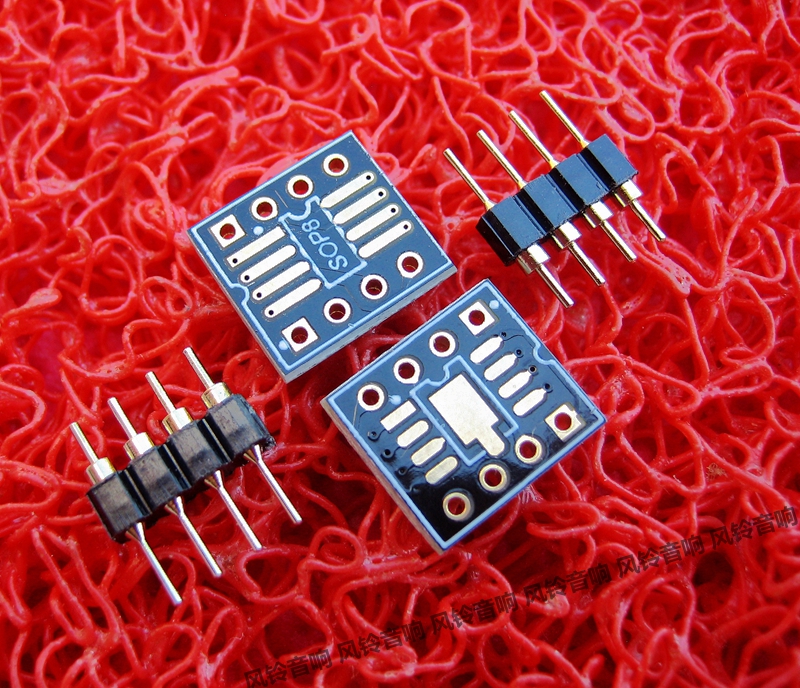 SOP transfer DIP patch to direct insert patch Amp Transfer Board Sink Gold With Heat Dissipation Gold Plated Round Pin-Taobao