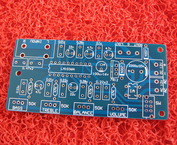 LM1036N DC tuning board LM1036 pitch board PCB empty board 12V for direct use