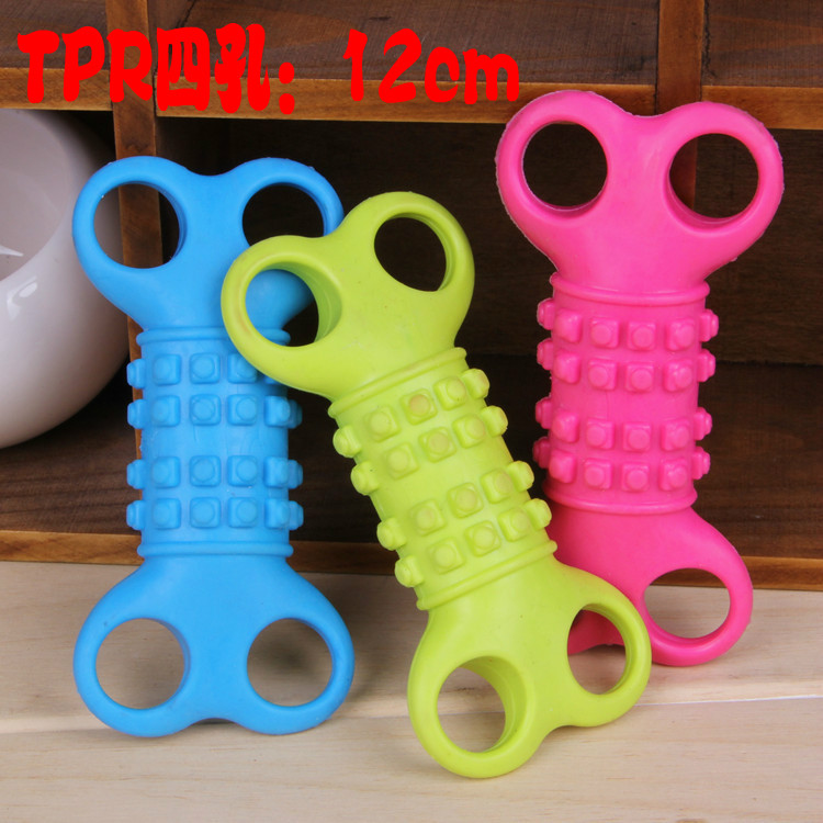 Mài răng âm thanh kháng cắn dây bóng mèo pet nguồn cung cấp đồ chơi bông bóng bông sợi dây thừng Teddy VIP con chó lớn con chó đồ chơi đồ huấn luyện chó