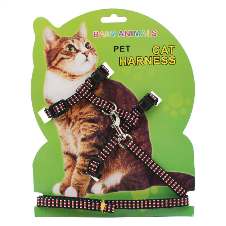 Cat dây kéo đặc biệt dây thừng mèo trượt mèo dây mèo thú cưng dây đeo vào dây xích mèo mèo - Cat / Dog hàng ngày Neccessities bình nước gắn chuồng