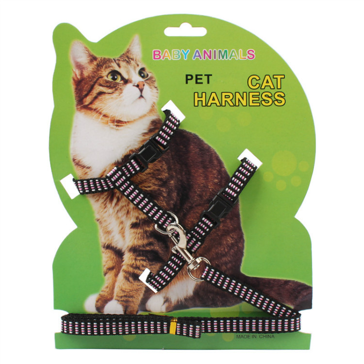 Cat dây kéo đặc biệt dây thừng mèo trượt mèo dây mèo thú cưng dây đeo vào dây xích mèo mèo - Cat / Dog hàng ngày Neccessities bình nước gắn chuồng