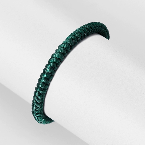 Плетеный браслет из красной нити, 6 размер