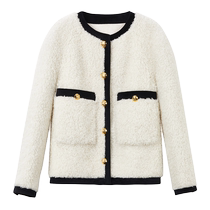 Langzi pure wool short style small fragrance temperament 2024 winter new high-end retro commuter French jacket