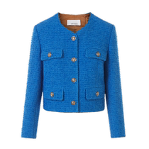 Langzi Xiaoxiangfeng Wool French Short Fashion Jacket Womens 2024 Spring New High-Quality Temperament Short Jacket