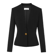 (Triacetate Basic Wardrobe) Langzi high-end professional suit jacket 2024 new silhouette black suit