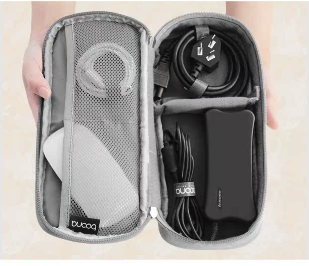 Máy tính xách tay Power Cord Pouch kê Lenovo của Apple Asus Dell xách tay sạc cáp dữ liệu gói kỹ thuật số - Lưu trữ cho sản phẩm kỹ thuật số bao đựng tai nghe bluetooth