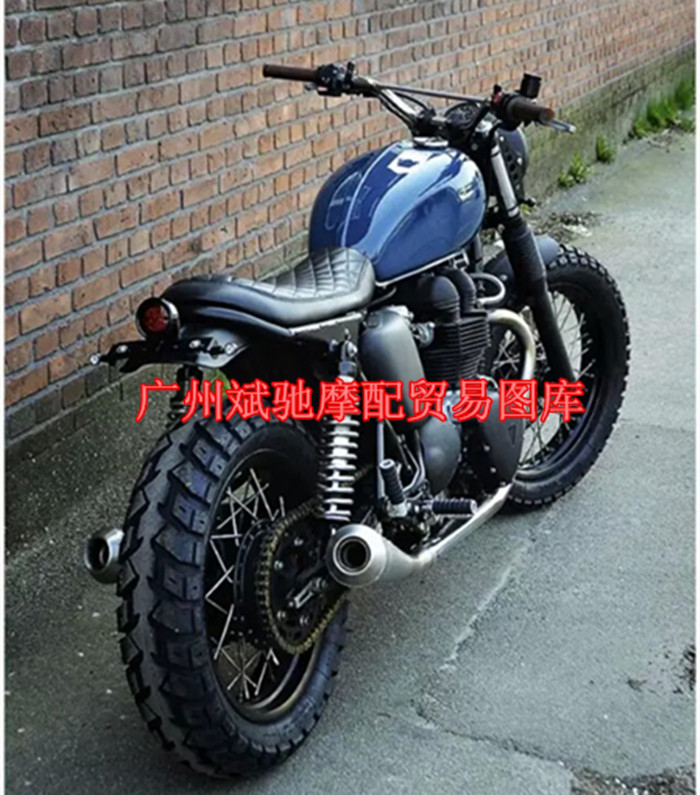 CG125WY125 xe máy retro sửa đổi đuôi chữ U tay vịn khuỷu tay - Xe máy Sopiler khung inox bảo vệ xe sh mode