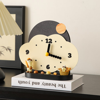 French-Style Vintage Creative Desktop Clock, Table Clock, Living Room 2025 New Model, Niche High-End Decoration