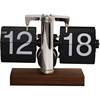 Light Luxury Automatic Page-Turning Clock Desktop Ornament Retro Mechanical Clock Tabletop Digital Clock Creative Living Room Decoration
