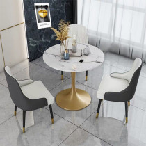 Simple reception negotiation table and chair combination sales department meeting guest leisure Table Office rest area balcony small round table