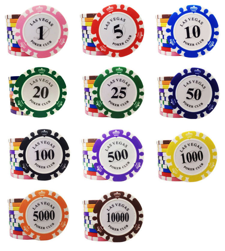 Yingxin 14g vương miện đất sét chip tiền xu Texas Holdem Poker Baccarat Mahjong phòng cờ vua bộ thẻ - Các lớp học Mạt chược / Cờ vua / giáo dục cờ vua giá rẻ