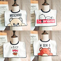 Korean version of ins square bib baby cotton saliva towel baby bib super soft absorbent spit milk towel 0-3 years old