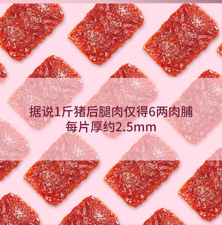 自然派猪肉脯100g蜜汁炭烧猪肉干独立包装