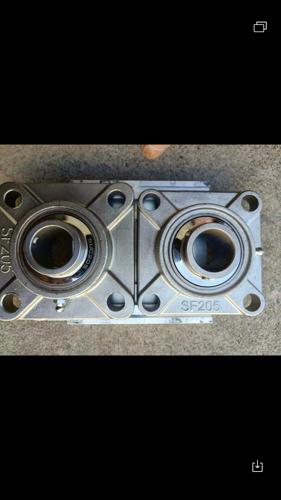 Stainless steel with square seat sub bearing SUCF205 SF205 UCF205 SUC205