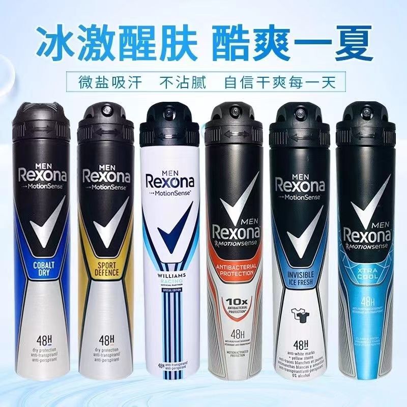 Original Imported Rexona Antiperspirant Spray for Men, Long-Lasting Body Fragrance, Underarm Antiperspirant for Women, Roll-On