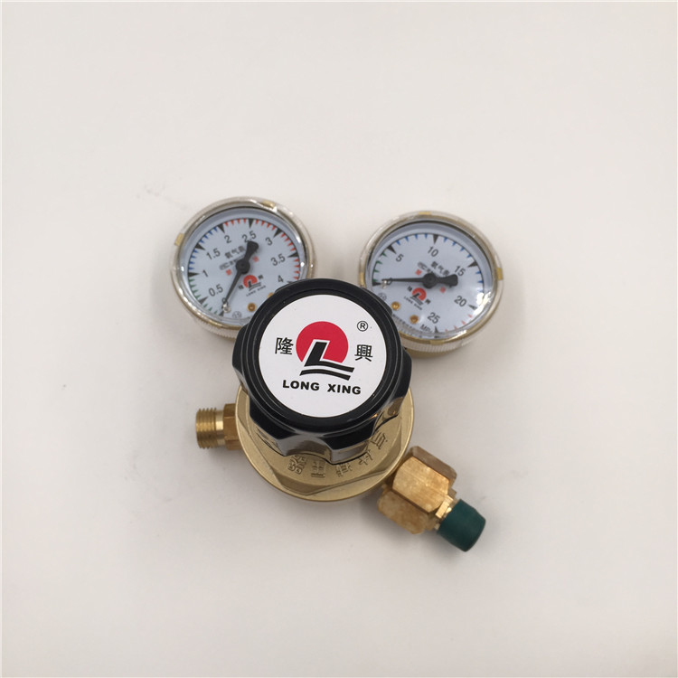 Longing M60 861 full copper oxygen acetylene gas propane nitrogen reduction pressure meter welding pressure meter valve