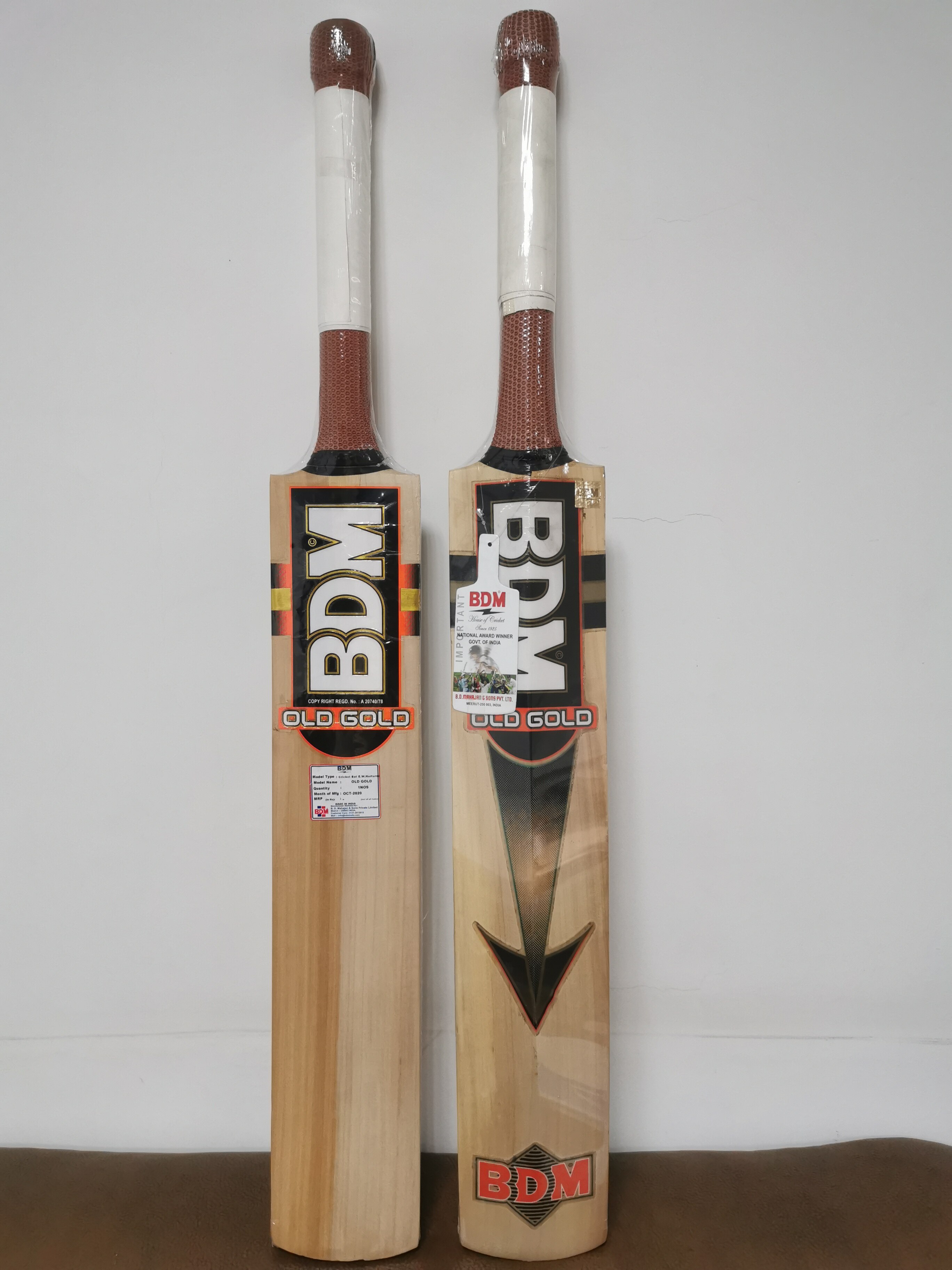 (BDM)1100G harrow British Willow Racket CRICKET BAT EW OLD GOLD