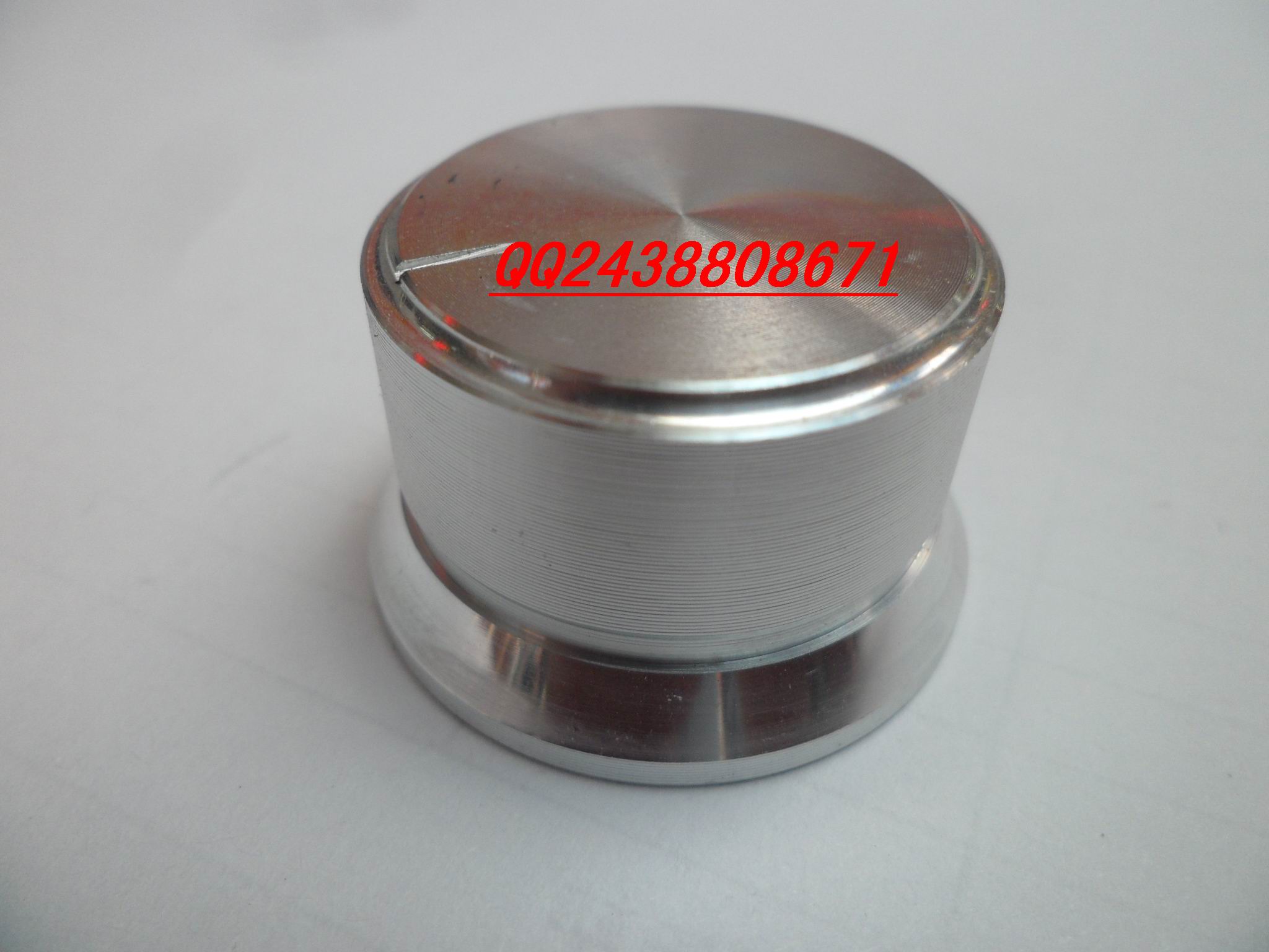 Potentiometer Aluminum alloy knob 30X18 silver cap type bright side band scale