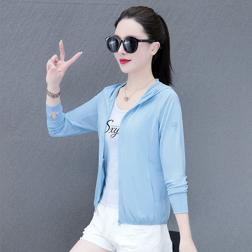 Шелковая летняя одежда для защиты от солнца, тонкий модный кардиган, защита от ультрафиолета, для среднего возраста