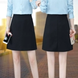 Весенняя юбка, безопасные черные цветные короткие штаны, в корейском стиле, в западном стиле, высокая талия, А-силуэт
