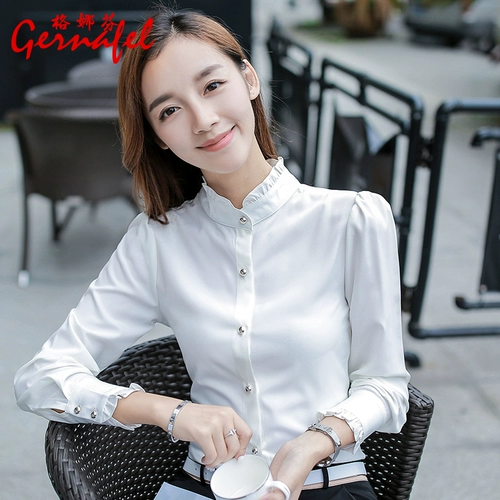 Рубашка, весенний приятный телу модный шифоновый лонгслив, 2025 года