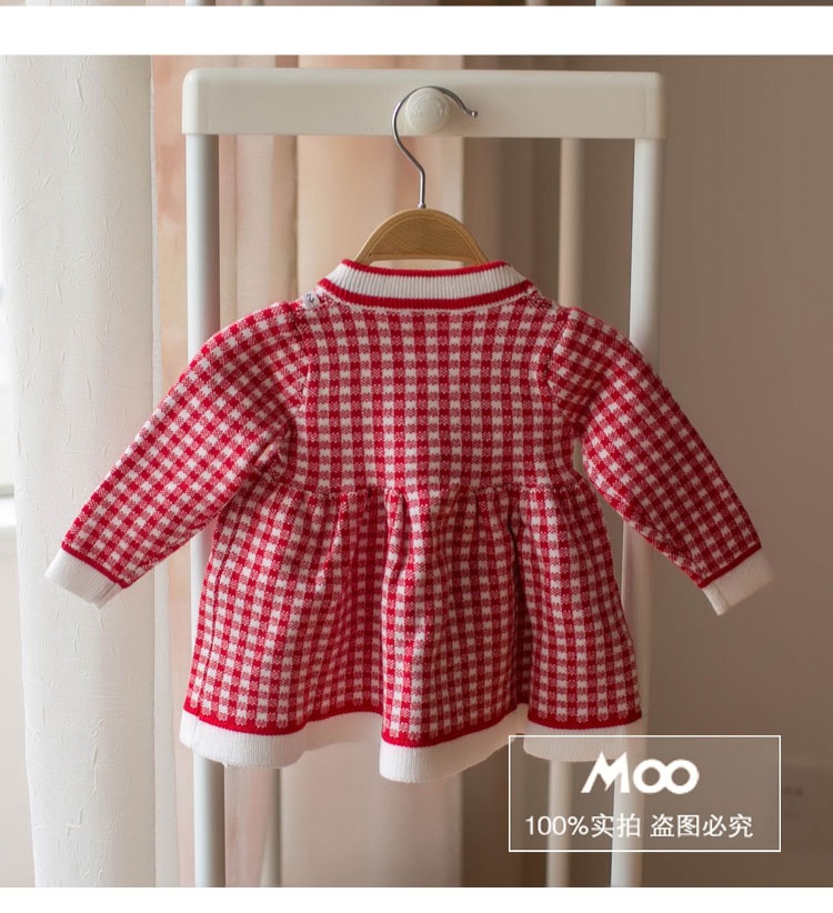 Váy cô gái mùa thu đông cộng với nhung dày 2018 mới nữ kho báu váy lưới trẻ em nước ngoài đan váy thủy triều đầm cho bé