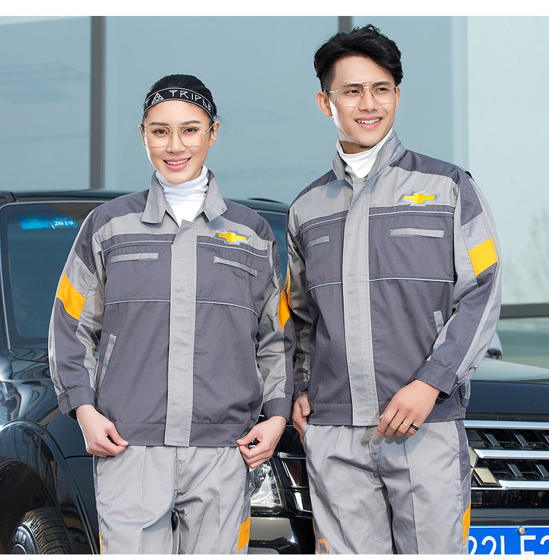Bernu Chevrolet 4s shop overalls phù hợp với tay dài mùa xuân và mùa thu công nhân sửa chữa dịch vụ sửa chữa làm đẹp sau bán hàng quần áo thể thao nam