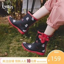 l_rain rain shoes Womens fashion outside wearing water shoes medium tube low tube non-slip waterproof womens rain boots rubber shoes water boots trend