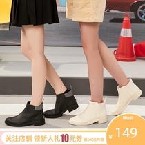 l_rain rain shoes women waterproof non-slip water shoes rain boots fashion models wear short barrel water boots low-top soft sole rubber shoes tide