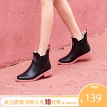 l_rain rain shoes womens fashion outdoor rain boots water boots waterproof non-slip womens short tube water shoes low-top rubber shoes summer