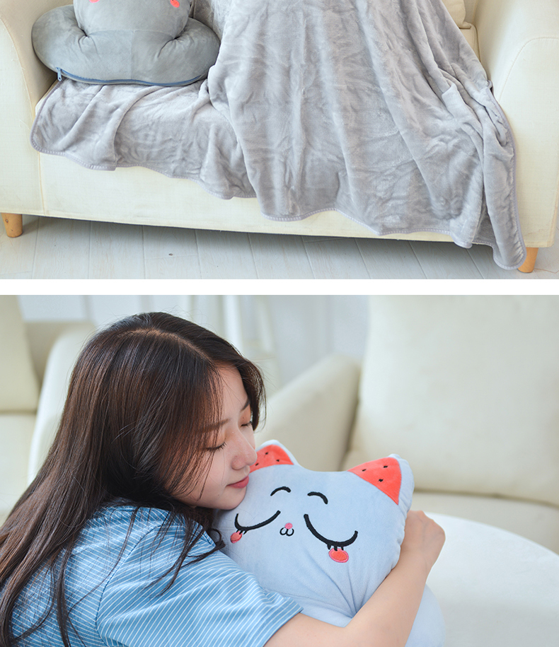 giường ngủ trưa sinh viên ngủ gối Papa thể tháo rời và có thể rửa với văn phòng gối ngủ chăn đệm kép gối - Trở lại đệm / Bolsters gối vuông tựa lưng