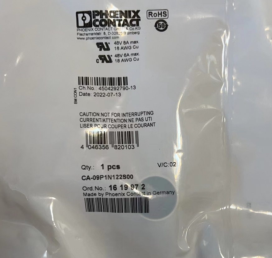 3208748 1619972菲尼克斯设备连接器板前安装CA-09P1N122S00原装正品-淘宝Taobao | 天猫Tmall
