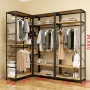 Donghua Corner Móc áo mở Tủ quần áo đa năng Kết hợp móc áo Cloakroom Móc áo kim loại Tủ lưu trữ - Kệ kệ sách treo tường mini