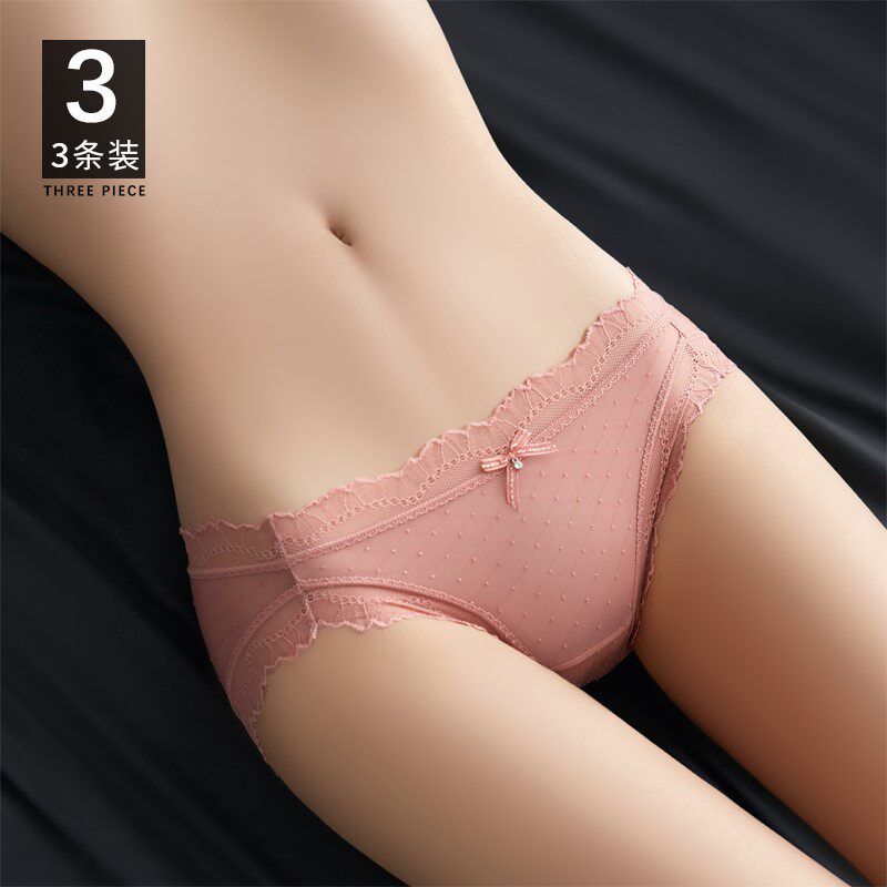 Japan Durgge New Fashion Sexy Pure Cotton Crotch Ladies' Pants Lace Pure Desire for Shorts Apologems