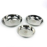 Диск из нержавеющей стали блюдо блюдо по блюдо пельмени рвота с загустительными тарелками и углубленным блюдом из нержавеющей стали пластина фруктовая пластина