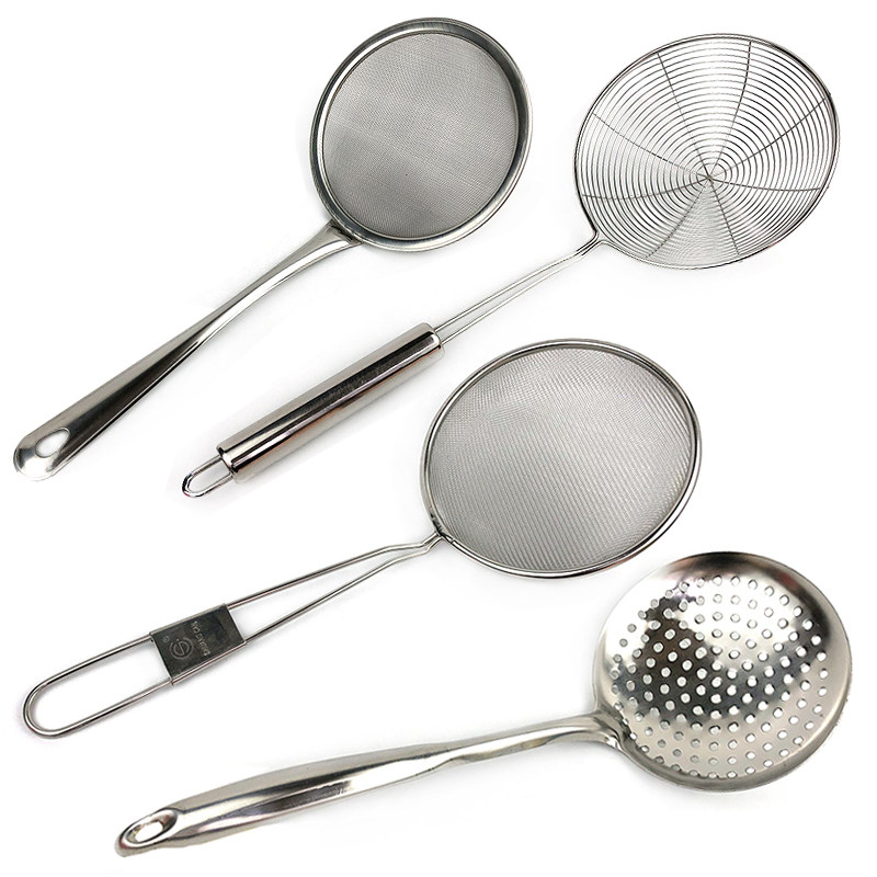 Stainless steel leakage mesh leakage soy milk filter mesh butterfly butterfly hotpot caught dumpling mesh screen spoon