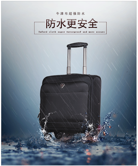 Kangaroo Hải quan không thấm nước Oxford Budden Khung gầm Cup 141820 Inch Mặt cắt ngang Mở rộng Đàn ông và phụ nữ Xe đẩy vali lock&lock