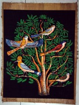 Authentic Egyptian Papyrus Painting★ Out-of-print Black Tree of Life Bark Painting★ Fully Handmade