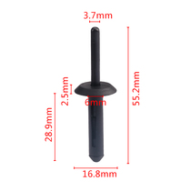 Nylon rivets can fix the panel thickness 3 9-10mm locator is suitable for Ford Chrysler 01301