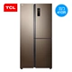 TCL BCD-410weZ50 410 lít làm mát bằng không khí máy tính không sương giá Cửa hình chữ T nhiều cửa mở tủ lạnh công suất lớn - Tủ lạnh tủ lạnh mini không đóng tuyết