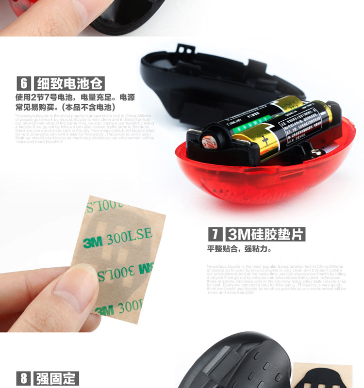 Eclairage pour vélo GACIRON - Taillights - Ref 2398388 Image 12