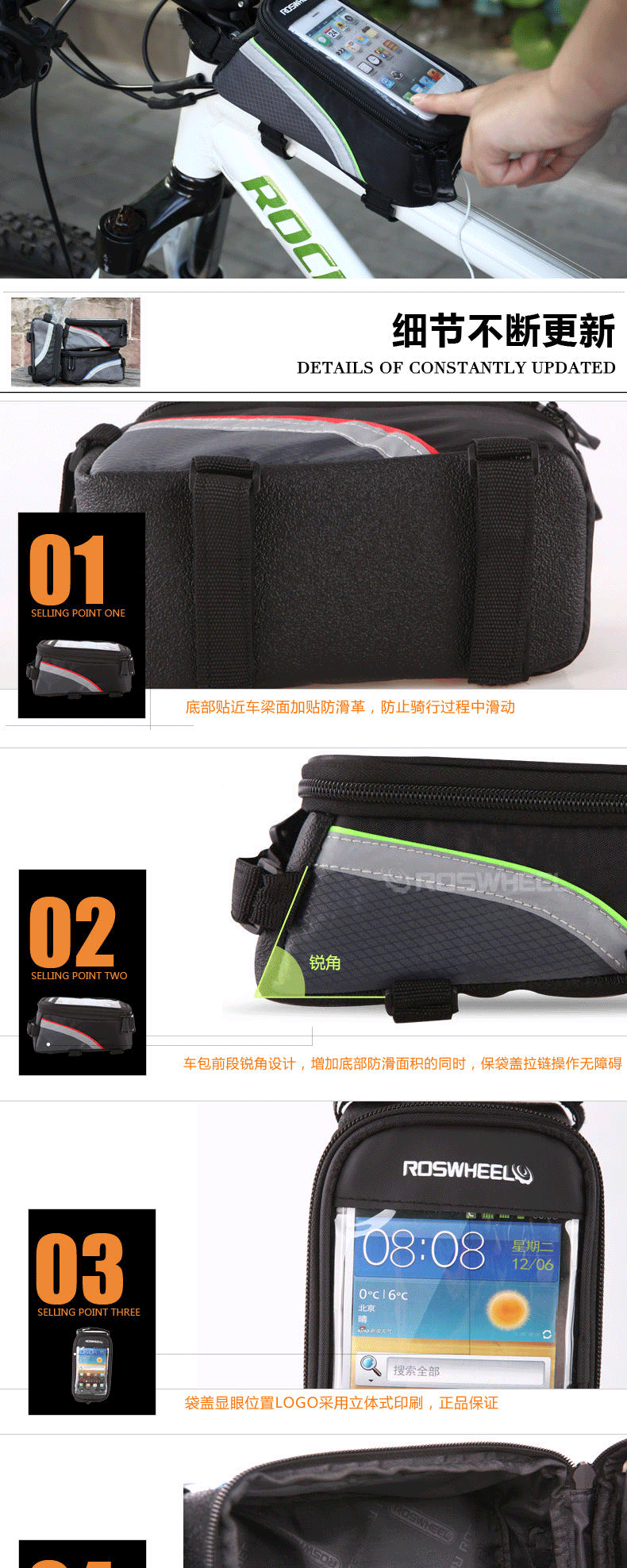 Sacoche pour vélo ROSWHEEL - Ref 2217856 Image 23