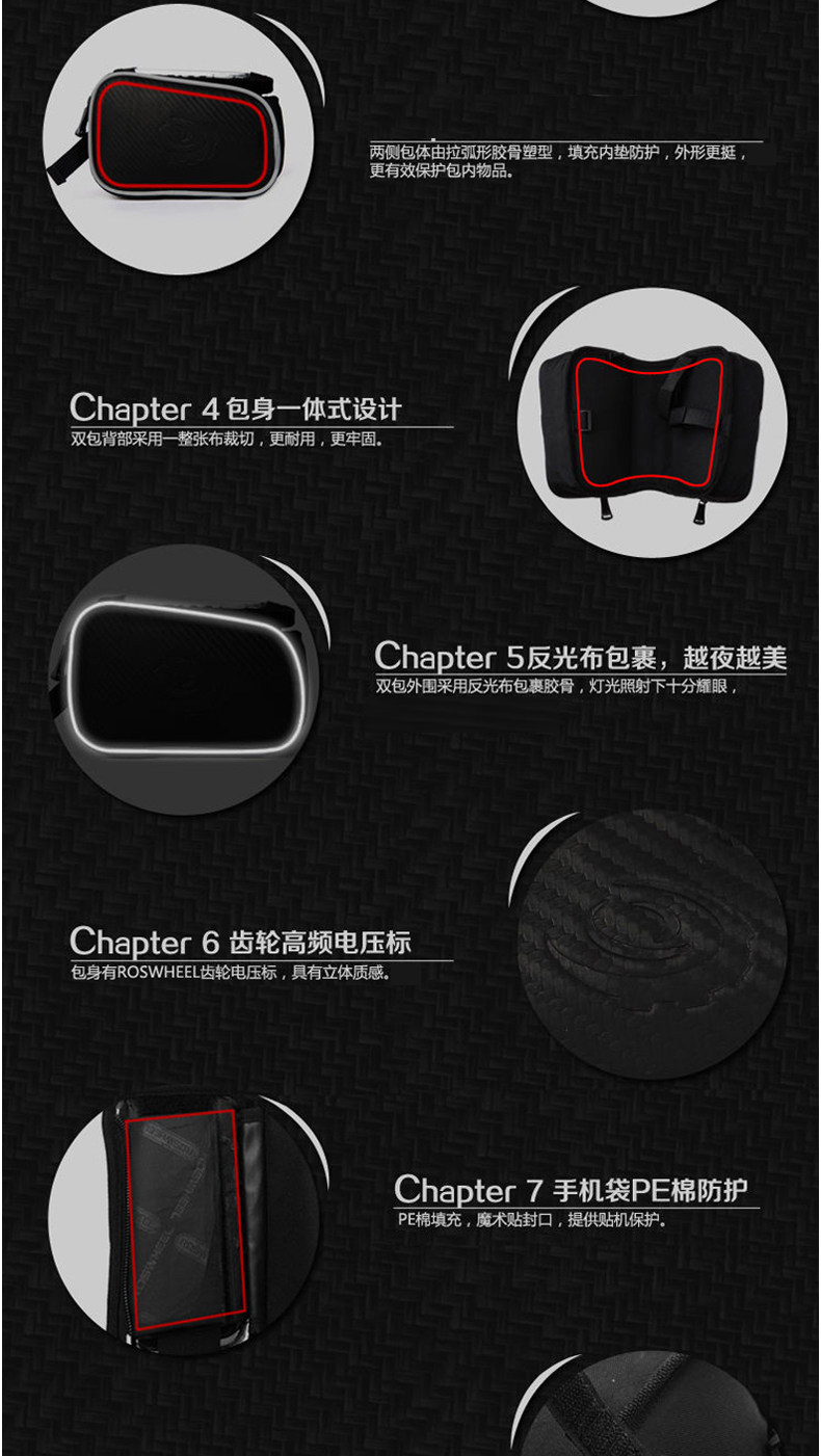 Sacoche pour vélo ROSWHEEL - Ref 2223142 Image 9