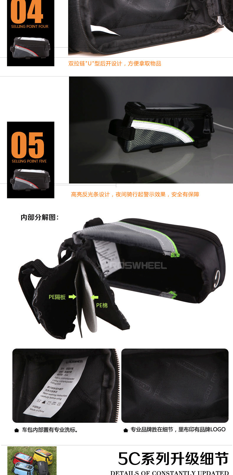 Sacoche pour vélo ROSWHEEL - Ref 2217856 Image 24