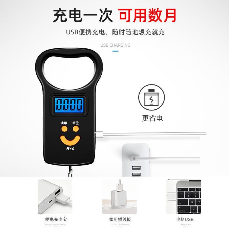 Portable electronic scale 30 kg Portable 100kg high precision weighing belt portable scale Express scale shopping hand scale